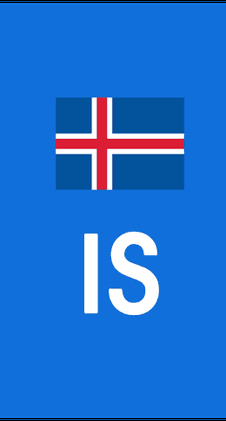 IS country side bar for Iceland