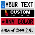 Custom European License Plate