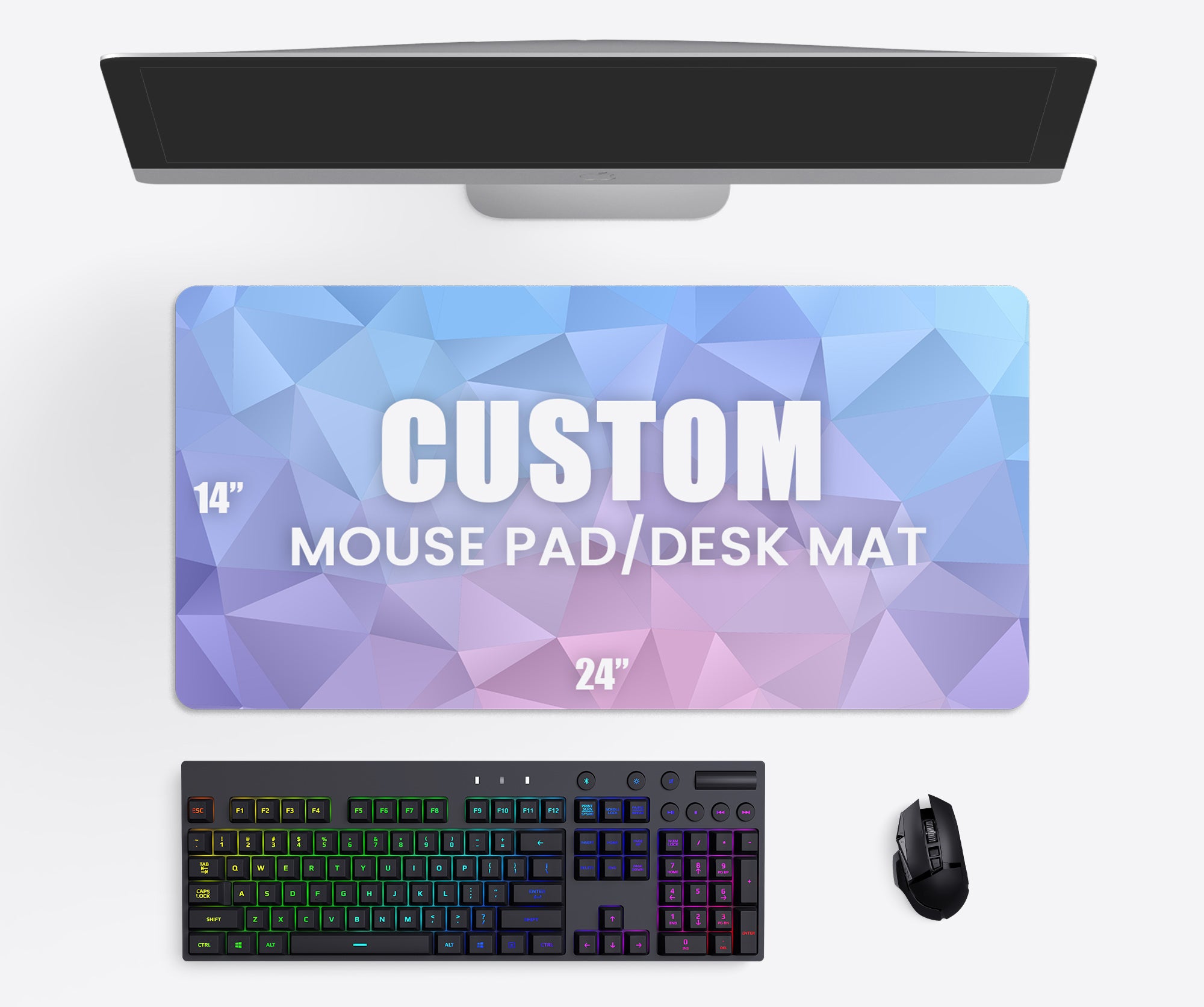 Blank Sublimation Desk Mats 14x24 (5 pack)