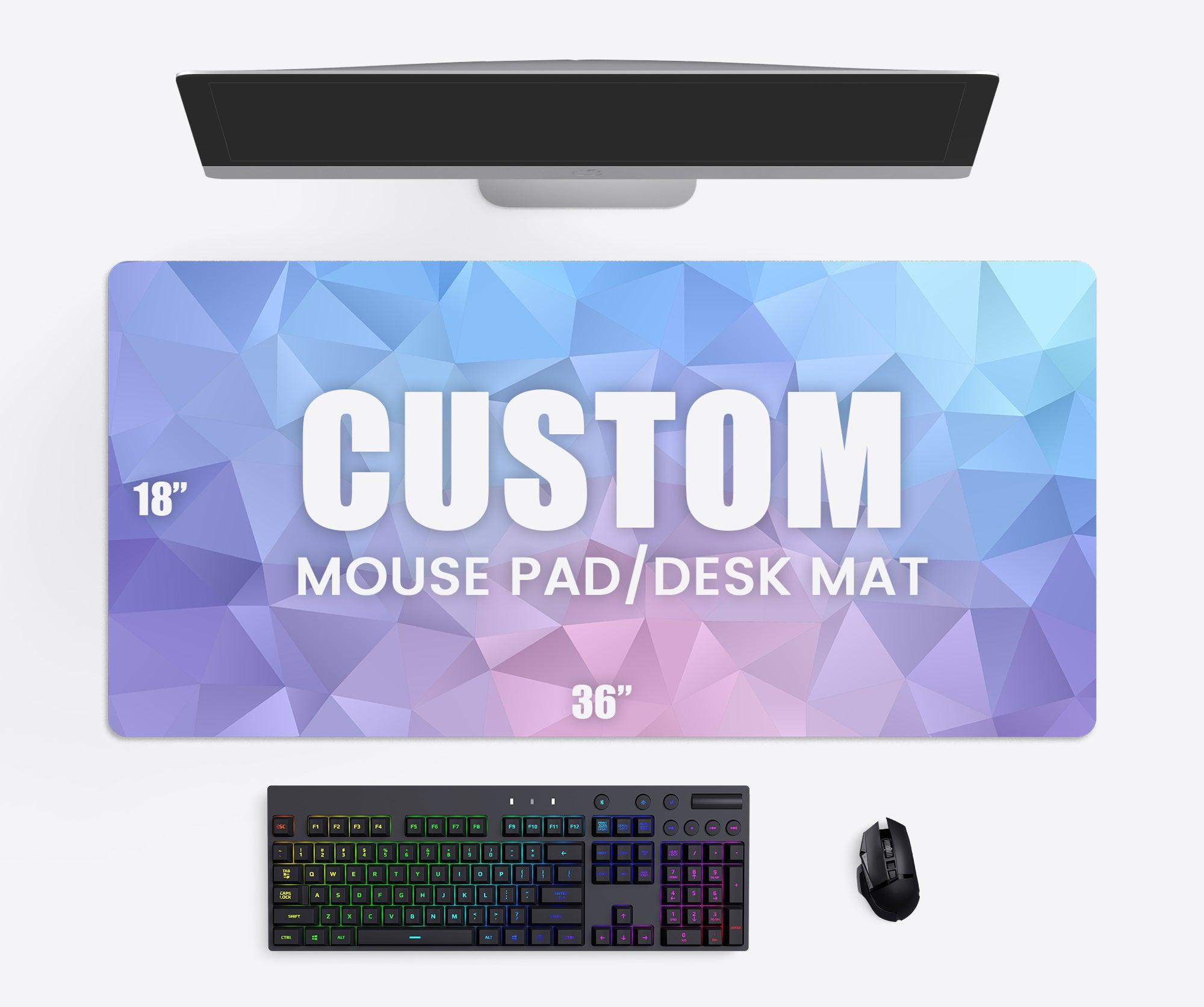 Blank Sublimation Desk Mats 18x36 (3 pack)